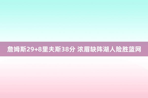 詹姆斯29+8里夫斯38分 浓眉缺阵湖人险胜篮网